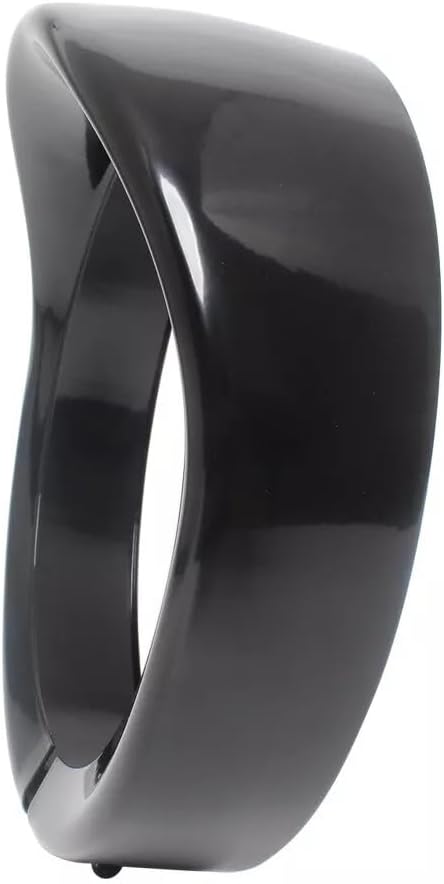 ya 6 8.14 Motorcycle headlight sunshade style decorative ring 7 inches suitable for Harley Touring soft tail black