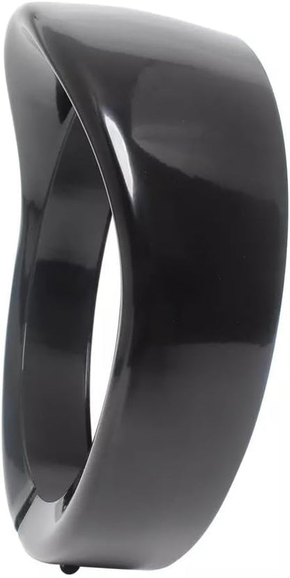 ya 6 8.14 Motorcycle headlight sunshade style decorative ring 7 inches suitable for Harley Touring soft tail black