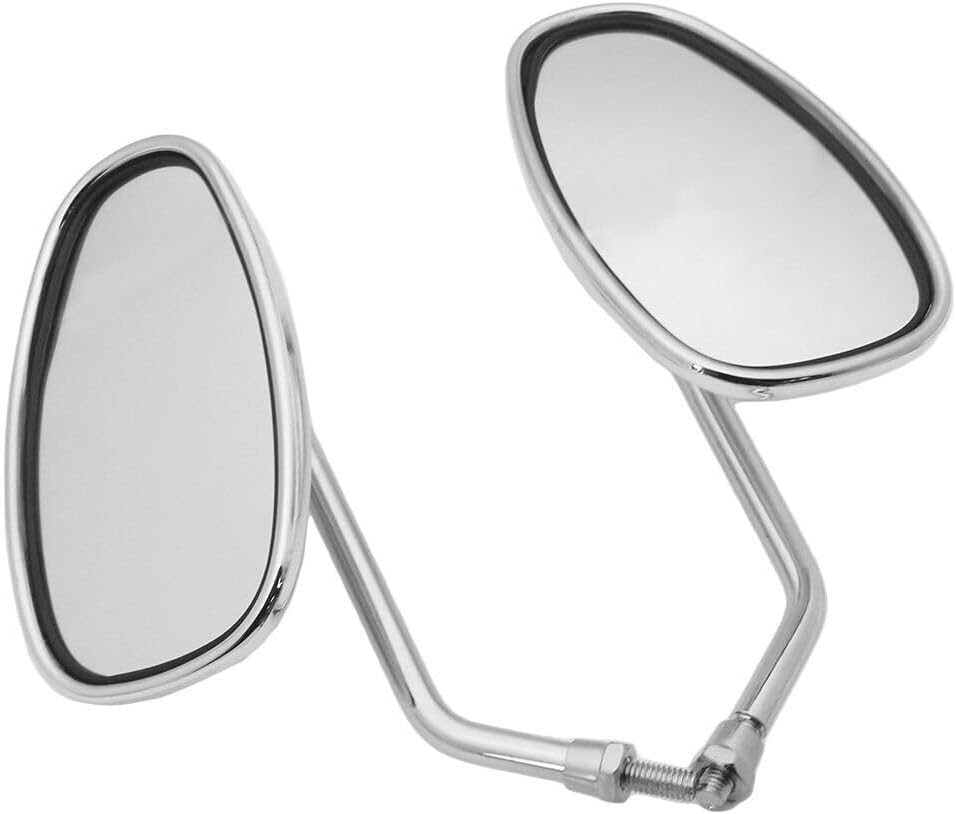 ya 13 9.15 baidi Universal 10mm Chrome Mirrors Pair for Motorcycle Scooter for Harley Indian for Ducati