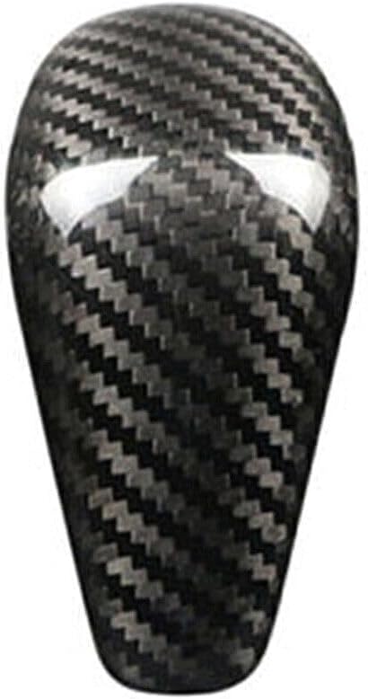 ya 4 8.14 for Audi A6 2016-2018 /A7 2015-2018 BLK Carbon Fiber Gear Shift Knob Cover Trim