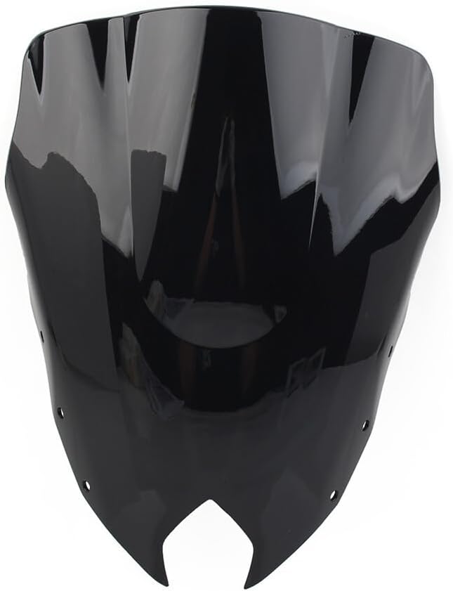 ya 2 8.15 Windshield Windscreen Wind Screen Wind Shield for Yamaha FZ-6R 2009-2015 Black