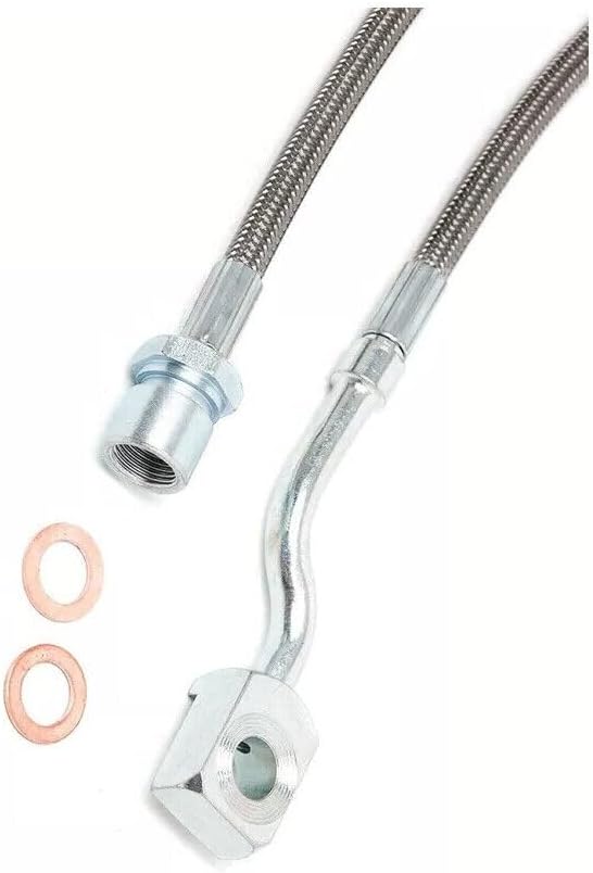 ya 10 9.16 baidi 2PCS 89370 Front Steel Extended Brake Lines for Chevy for Silverado 1500 2/3500 HD