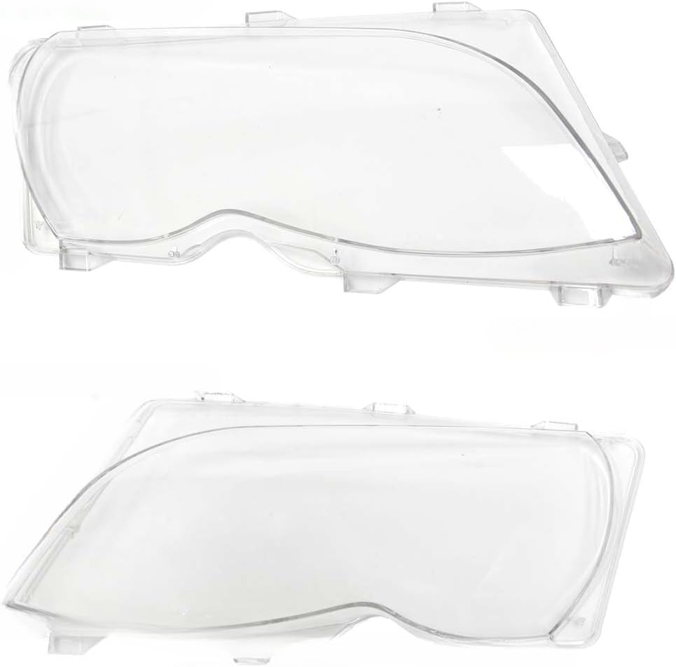 ya 10 9.16 zhengce 2x Front Headlight Lens Cover for 2002-2005 for BMW E46 4DR 3 Series E46 Cl
