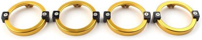 ya 11 9.14 zhengce 4x Gold Turn Signal Light Trim Cover Ring for Honda Rebel CMX 300 500 1100