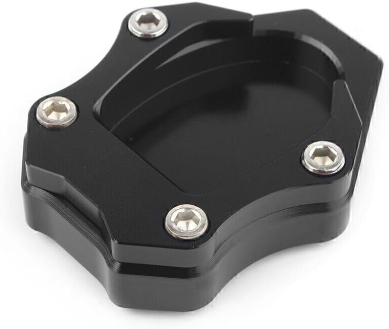 ya 4 8.8.2 Motor Kickstand Side Kick Stand Plate Pad Fit for Kawasaki VERSYS 650 2010-16 Black