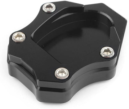 ya 4 8.8.2 Motor Kickstand Side Kick Stand Plate Pad Fit for Kawasaki VERSYS 650 2010-16 Black