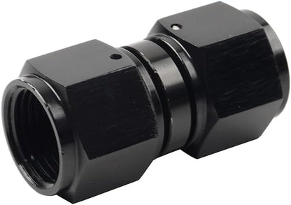 ya 10 9.16 baidi 8AN Female to Female Straight Swivel Coupler Union Fitting Adapter Black
