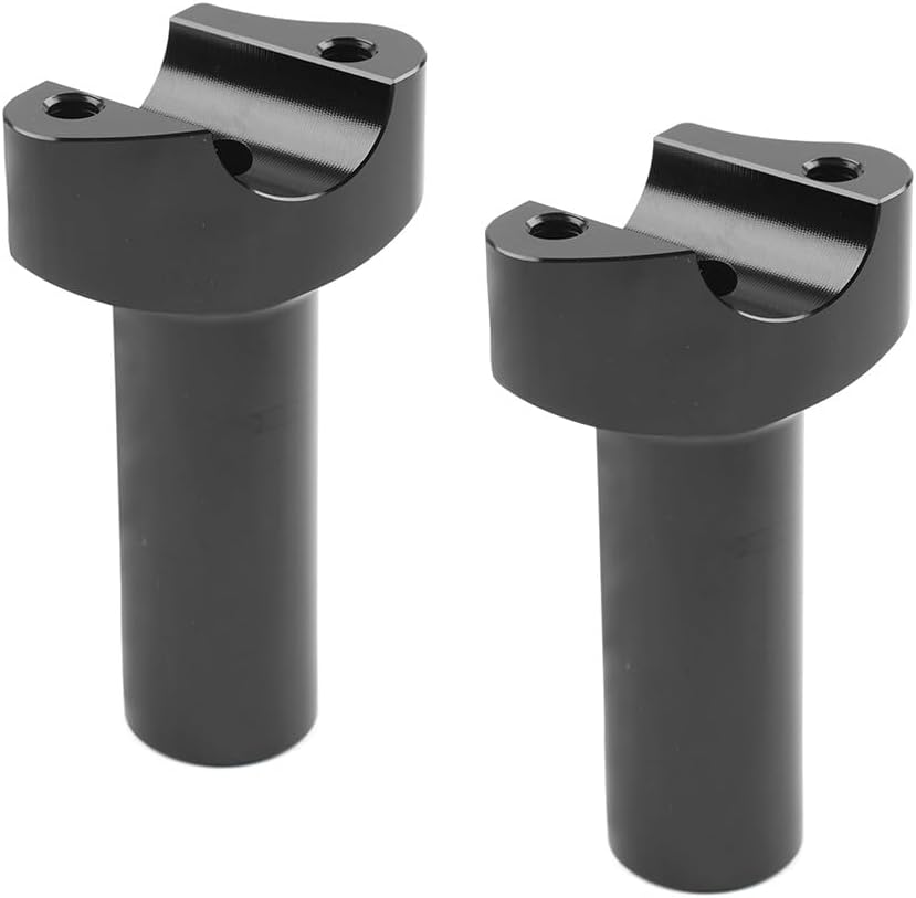 ya 15 10.19 zhengce 4 Straight Handlebar Risers for Harley 1 Bar Dyna Sportster Softail Black