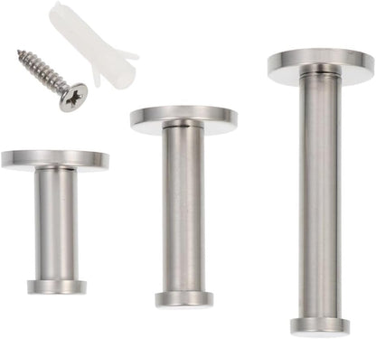 ya 26 10.21 baidi 3pcs Classic Stainless Steel Coat Hat Robe Hanger Bathroom Towel Hooks
