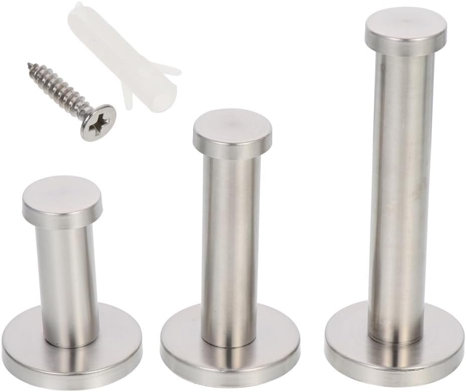 ya 26 10.21 baidi 3pcs Classic Stainless Steel Coat Hat Robe Hanger Bathroom Towel Hooks-2