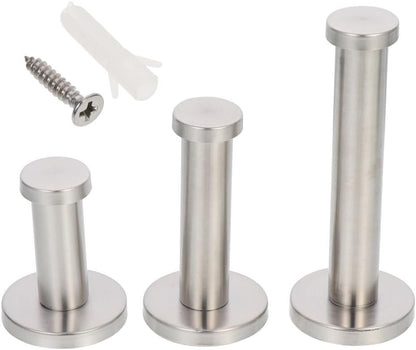 ya 26 10.21 baidi 3pcs Classic Stainless Steel Coat Hat Robe Hanger Bathroom Towel Hooks-2