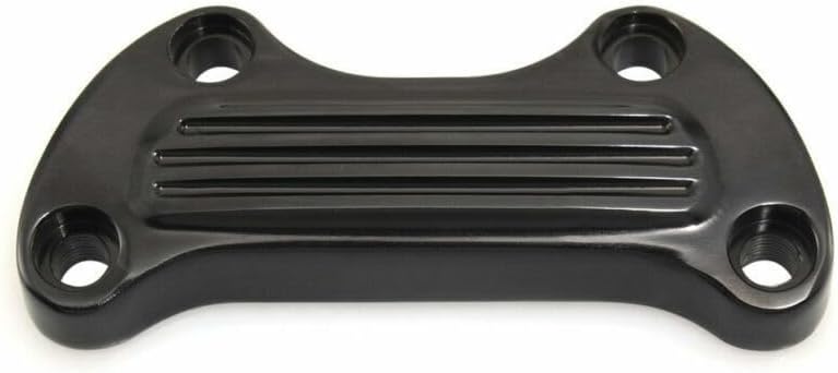 ya 13 9.15 baidi for Harley Sportster Softail Dyna Black 1 Handlebar Riser Top Clamp Cover CNC