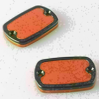 ya 2 8.15 Brake Fluid Tank Cap Fit for Yamaha T-Max 500 2004-2011 & T-Max 530 2012-2014 Orange