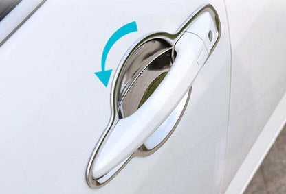 ya 5 8.10 for Nissan Sentra 20-23 Steel Silver Exterior Side Door Bowl Moulding Cover Trim