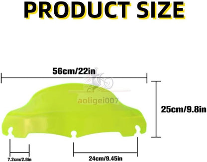 ya 23 10.7 baidi 9-inch windshield, green windshield for Harley Touring Electra Glide FLHT 14-24-