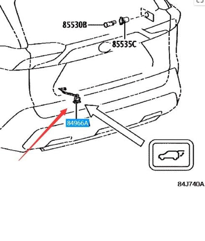 ya 4 8.8 for Toyota OE 84966-42020 Automatic Tailgate Switch for RAV4