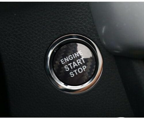 ya 4 8.8.2 Real Carbon Fiber Engine Start Stop Button Sticker for Lexus IS ES GS NX RX LX