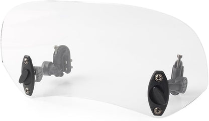 ya 2 8.24 baidi Adjustable Windshield Clip On Extension Spoiler Wind Deflector For Motorcycle