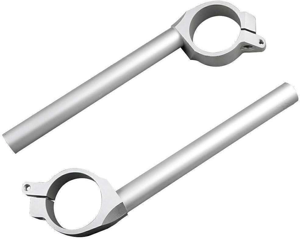 ya 4 8.14 for Yamaha YZF R6 2006 2007-2010 Silver Moto Billet Handlebar Handle Bar Clip