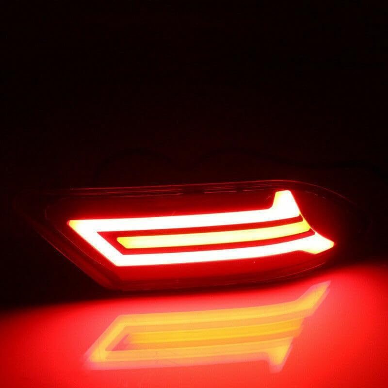ya 4 8.10 LED Rear Bumper Reflector Fog Brake Turn Indicator Lights for Nissan Sentra 2019