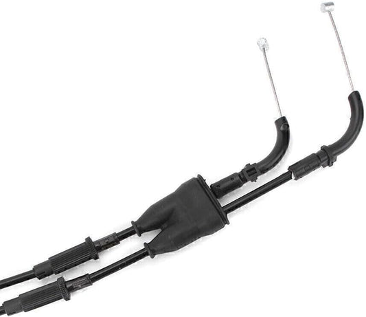 ya 4 8.8.2 2x Throttle Cable Wire LineFit for Kawasaki ZX10R ZX-10R 2006-2007 Black