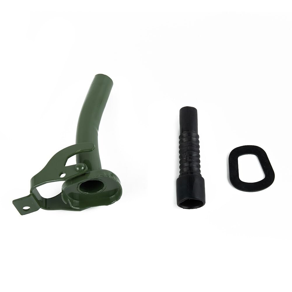 ya 13 9.15 baidi 38cm Metal Jerry Can Spout Rubber Nozzle Fits Standard 5L- 20L
