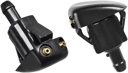 ya 12 10.8 zhengce 2Pcs Fit For LandCruiser 85381-60120 Black Windshield Washer Nozzle Replace
