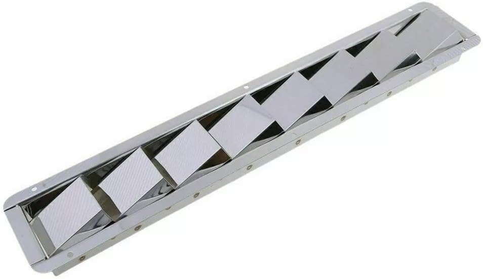 ya 26 10.21 baidi Boat Stainless Steel Louver Air Vent 427mm Marine 8 Slots Ventilation New