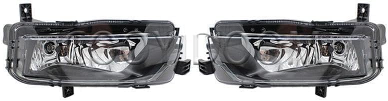 ya 13 9.15 zhengce A pair of front bumper fog lights with bulbs suitable for VW Caddy 2016-202