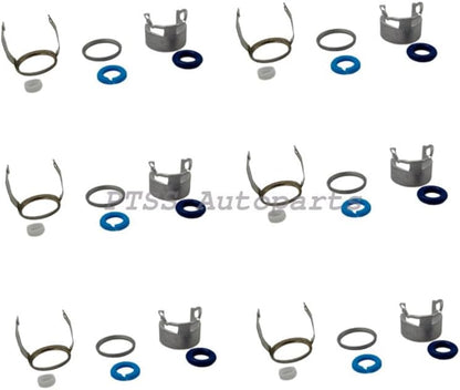 ya 10 9.16 baidi 06E998907E 6 Pcs Fuel Injector Repair Kit for Audi A4 A5 A6 Q5 Q7 Quattro 3.0T