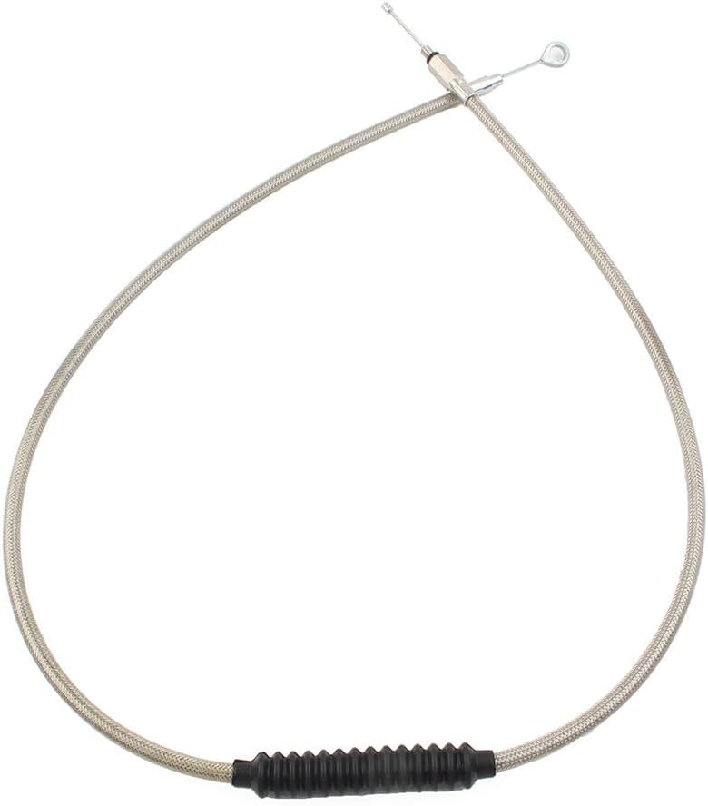 ya 14 9.20 zhengce Stainless Clutch Cable Fit for Harley Dyna FXDWG Softail Fatboy FLSTF Road-1