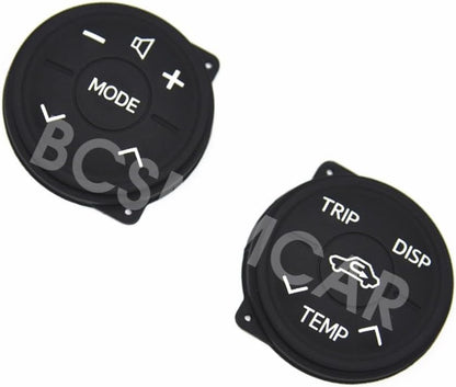 ya 23 10.7 baidi 2PCS Steering Wheel Control Rubber Button Cushion Fit for Toyota Prius 2009-2018
