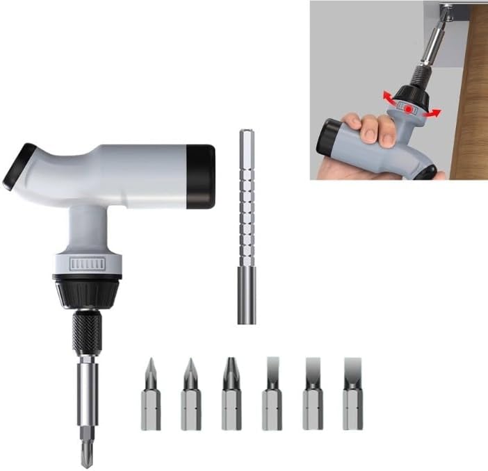 ya 26 10.21 baidi T Shaped Ratchet Screwdriver with Adjustable Tip Repair Hand Tool