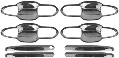 ya 5 8.10 Black Steel Outside Door Handle Bowl Cover Trim for Toyota Highlander 20-2024