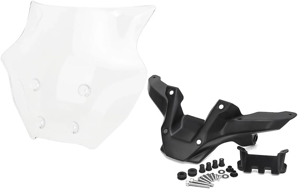 ya 2 8.15 Clear Wind Deflector Windshield Bracket Windscreen for Yamaha MT-09 MT09 2024