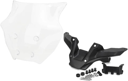 ya 2 8.15 Clear Wind Deflector Windshield Bracket Windscreen for Yamaha MT-09 MT09 2024