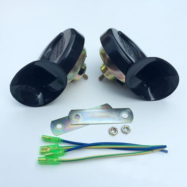 ya 4 8.8.2 48W 12V Loud Dual-tone Snail Universal Electric Horn 110 dB Car Truck Auto US