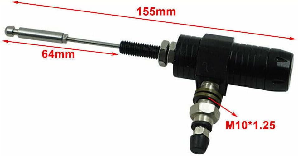 ya 10 9.16 zhengce M10x1.25MM Motorcycle Hydraulic Clutch Master Cylinder Rod Brake Pump Silve