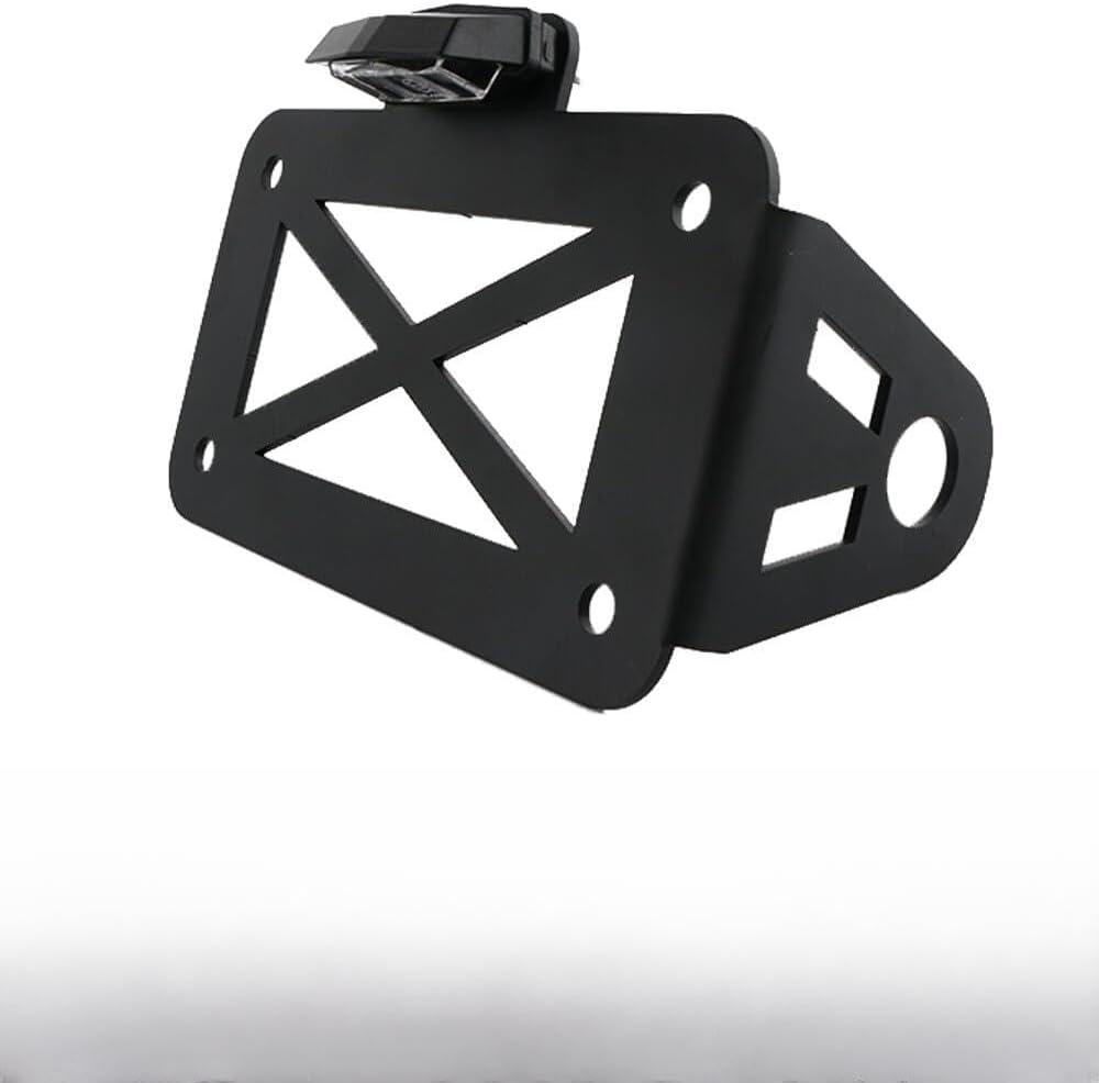 ya 4 8.14 Motorcycle License Plate Bracket Side Mount Tail Light For Harley Chopper Bobber