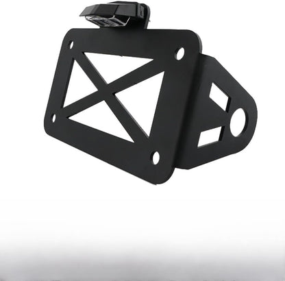 ya 4 8.14 Motorcycle License Plate Bracket Side Mount Tail Light For Harley Chopper Bobber