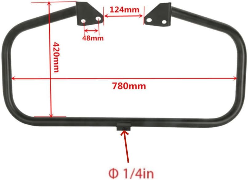 ya 4 8.8.2 Engine Guard Highway Crash Bar for Harley-Davidson Dyna Low Rider Street Bob