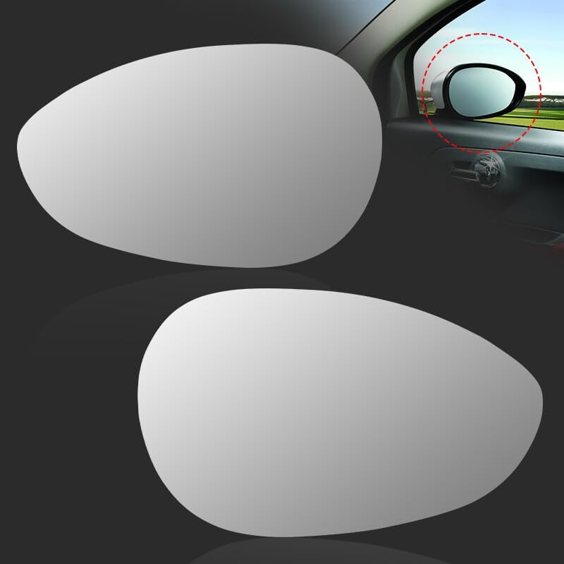 ya 11 9.14 baidi2x Wide Angle Wing Mirror Glass Left & Right for 2007-2024 for Fiat 500 500c Heated