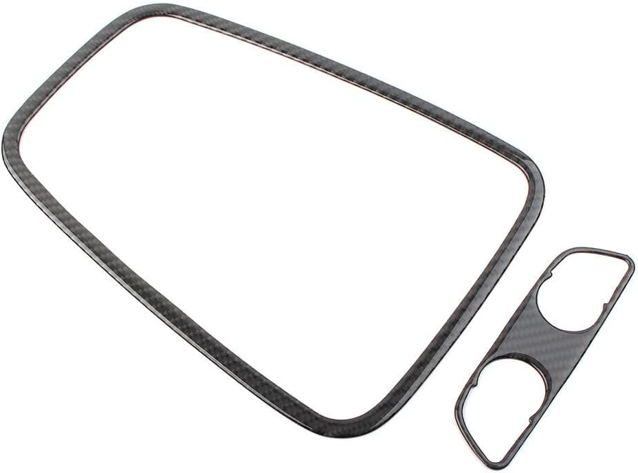 ya 9 10.24 2X Carbon Fiber Style Reading Light Cover Trim Fit for Audi A4 B9 2017-2020