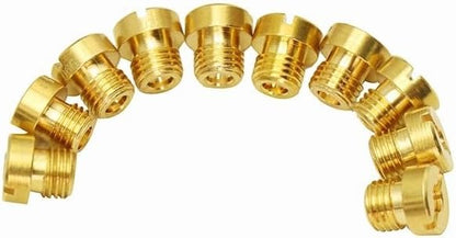 ya 2 8.15 10Pcs Carburetor Main Jets Dellorto 6413 M6x0.75mm 66-155 For FRDA PHBH PHBE