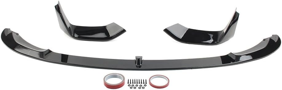 ya 2 8.15 Front Bumper Lip Spoiler for BMW F80 M3 F82 F83 M4 2015-2020 2019 Glossy Black