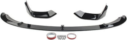 ya 2 8.15 Front Bumper Lip Spoiler for BMW F80 M3 F82 F83 M4 2015-2020 2019 Glossy Black