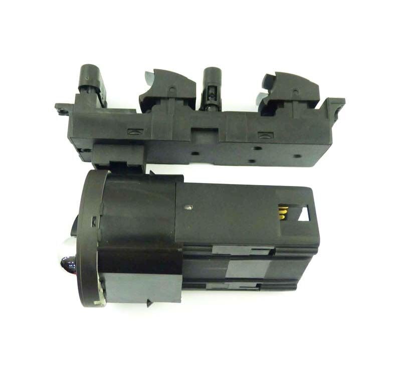 ya 4 8.8.2 Suitable for VW for Jetta for Golf MK4 for Bora Chrome Headlight Main Window Switch 2 Pieces 3BD959857