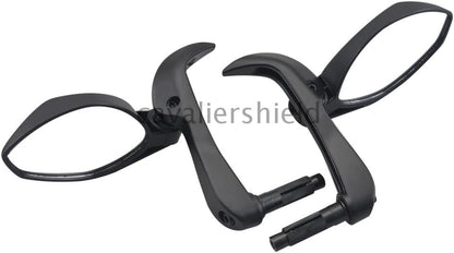ya 13 9.15 baidi Pair Black Motorcycle 7/8 22mm Handguard Protect Handle Bar End Rearview Mirror