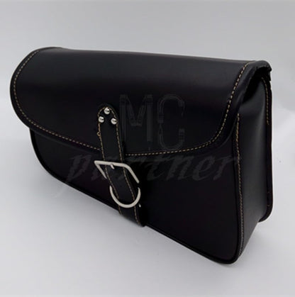 ya 11 9.14 baidiBlack PU Leather Left side Saddlebag Saddle Bag for Harley Sportster XL 883 1200