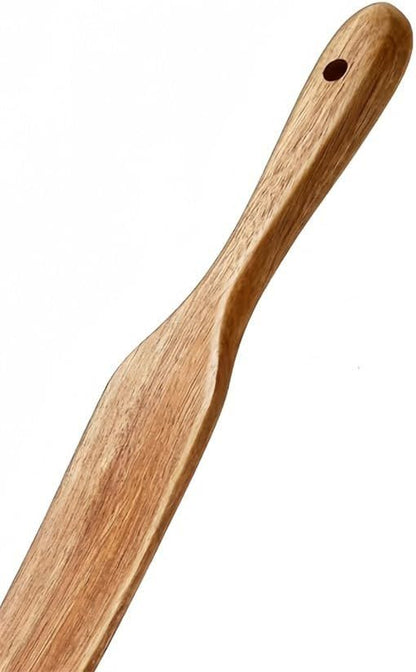 ya 14 9.20 baidi 2Pcs Skinny Wooden Spurtles for Dough Stirring Mixing and Jar Bottom Reach-1